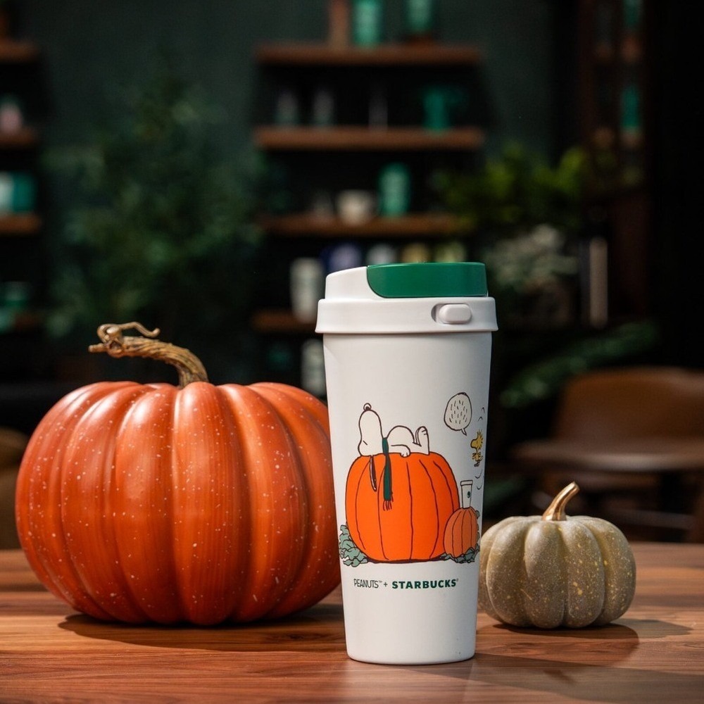 Starbucks x PEANUTS Snoopy Fall Great Pumpkin Stainless Tumbler 2026 IN HAND